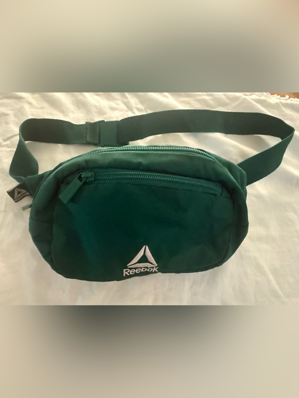 Vintage Reebok Green Embroidered Waist Pack Fanny Pack